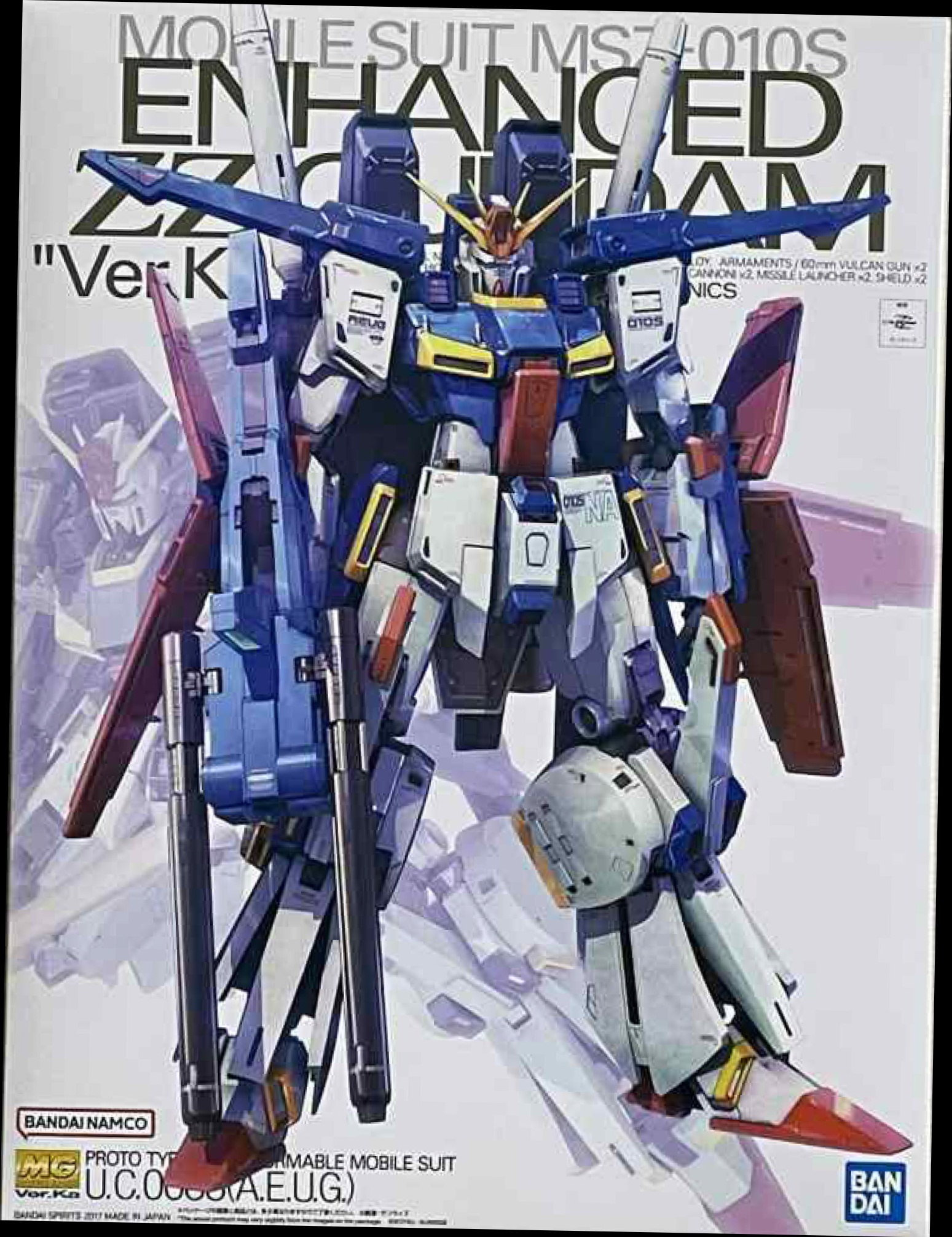 機動戦士ガンダムZZ MG 1/100 強化型ダブルゼータガンダム Ver.Ka [MG