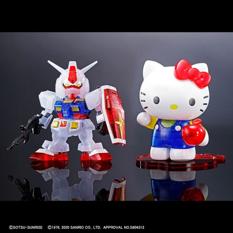 HELLO KITTY/RX-78-2 GUNDAM SD EXスタンダード クリアカラー