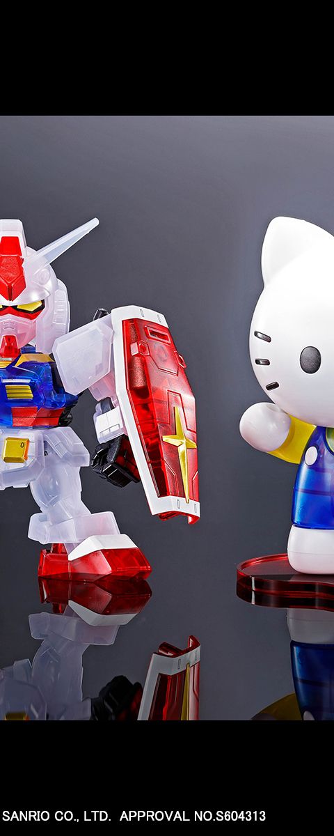 HELLO KITTY/RX-78-2 GUNDAM SD EXスタンダード クリアカラー